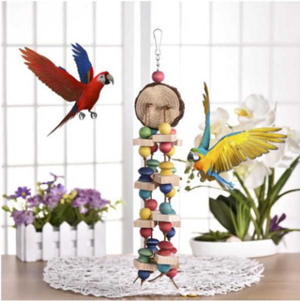 colourful parrot chew toys pets bird swing wood climb ladder toys random color newest
colourful parrot chew toys pets bird swing wood climb ladder toys random color newest