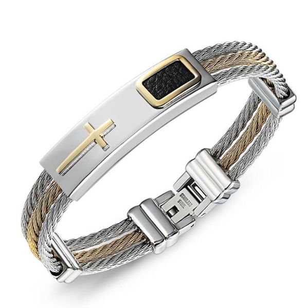 designer jewelry titanium steel bracelets three rows cross bangles for men fashion of shipping, Black
designer jewelry titanium steel bracelets three rows cross bangles for men fashion of shipping, Black