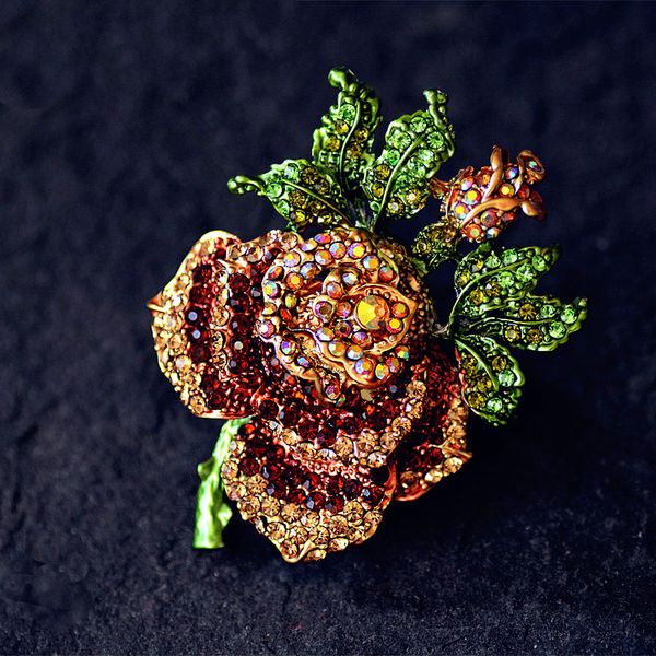 vintage rose flower crystal brooch pins costume jewelry brooches rhinestone pin women scarf clip broche, Gray
vintage rose flower crystal brooch pins costume jewelry brooches rhinestone pin women scarf clip broche, Gray