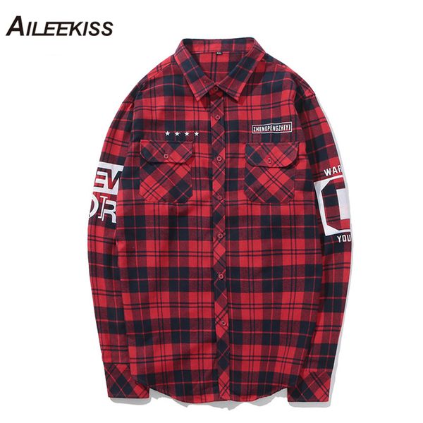 aileekiss red and black plaid men 2019 spring autumn casual long sleeve shirt soft comfort slim styles brand man clothes xt777, White;black
aileekiss red and black plaid men 2019 spring autumn casual long sleeve shirt soft comfort slim styles brand man clothes xt777, White;black