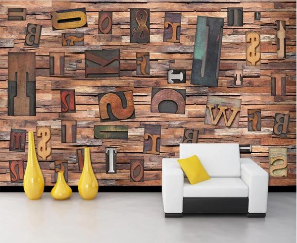 3d room wallpaper custom p mural vintage wood grain woodcut english 3d letter combination american style wall wallpaper for walls 3 d
3d room wallpaper custom p mural vintage wood grain woodcut english 3d letter combination american style wall wallpaper for walls 3 d