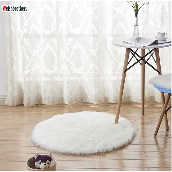 luxury round five-color faux sheepskin rug simple leather seat cushion soft 40-120 cm
luxury round five-color faux sheepskin rug simple leather seat cushion soft 40-120 cm