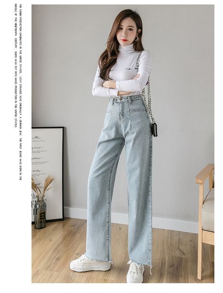 blue female temperament elastic waist jeans tassels straight
blue female temperament elastic waist jeans tassels straight