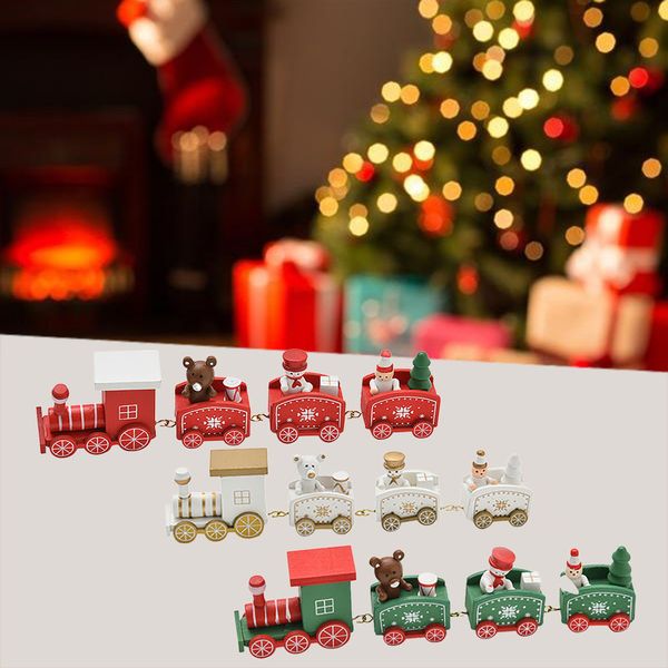 

christmas decorations adornos de navidad christmas woods small train children kindergarten festive cristmas natale decorazioni