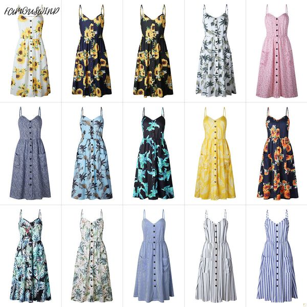decorated summer 2019 women button print dress party beach sundress boho long dresses plus size designer clothes, Black;gray
decorated summer 2019 women button print dress party beach sundress boho long dresses plus size designer clothes, Black;gray