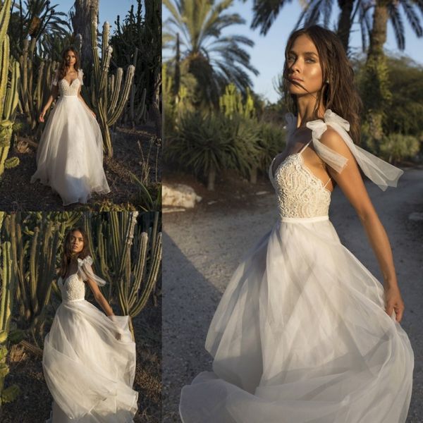 asaf dadush tulle wedding dresses bohemian boho spaghetti neck lace beads bridal gowns for beach gardens a line wedding gowns, White
asaf dadush tulle wedding dresses bohemian boho spaghetti neck lace beads bridal gowns for beach gardens a line wedding gowns, White