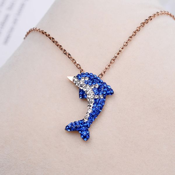 fashion jewelry necklace, rose gold necklace, dolphin pendant titanium steel necklace, don't fade, not allergic, Silver
fashion jewelry necklace, rose gold necklace, dolphin pendant titanium steel necklace, don't fade, not allergic, Silver