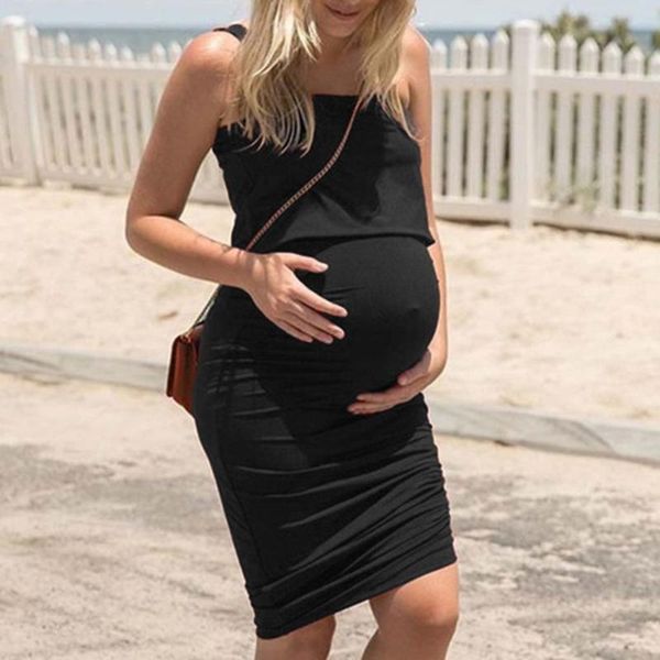 women maternity dresses fashion backless for mother dress short sleeveless casual solid clothing dress #43, White 
women maternity dresses fashion backless for mother dress short sleeveless casual solid clothing dress #43, White