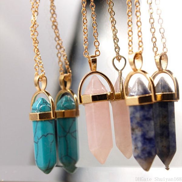 pendulum crystal bullet pendant necklaces hexagonal column natural stone evil eye charm multilayer necklace statement jewelry christmas gift, Silver
pendulum crystal bullet pendant necklaces hexagonal column natural stone evil eye charm multilayer necklace statement jewelry christmas gift, Silver