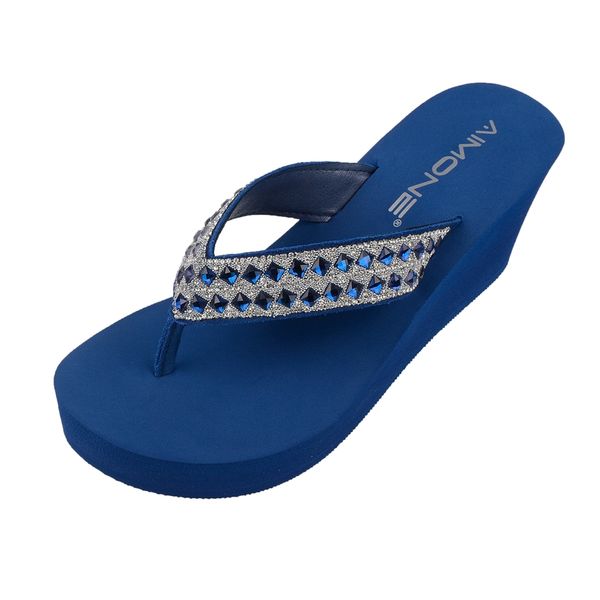 aimone mona summer women beach slippers rhinestone crystal flip flops home outside women navy high heel sandals non-slip shoes, Black
aimone mona summer women beach slippers rhinestone crystal flip flops home outside women navy high heel sandals non-slip shoes, Black