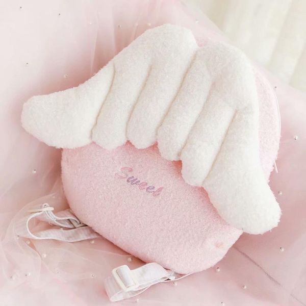 pink angel wings plush backpacks kawaii designer-look crossbody bag with wings backpack kids school shoulder bag woman girls
pink angel wings plush backpacks kawaii designer-look crossbody bag with wings backpack kids school shoulder bag woman girls