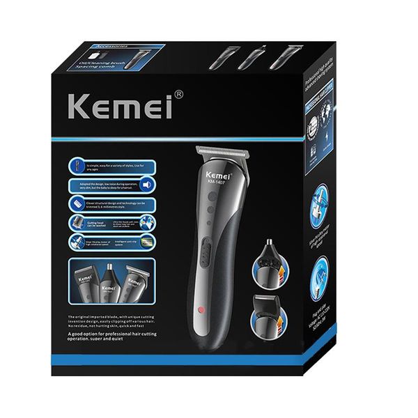 2020 kemei km-1407 4 in1 rechargeable hair trimmer wireless electric shaver beard nose ear shaver hair clipper trimmer tool
2020 kemei km-1407 4 in1 rechargeable hair trimmer wireless electric shaver beard nose ear shaver hair clipper trimmer tool