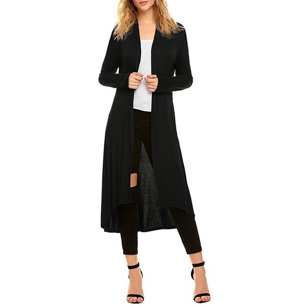 2019 Women Knitted Long Open Front Drape Cardigan Sweater Spring Simple Solid Straight Clothing Sweater Fashion Cardigan Female
2019 Women Knitted Long Open Front Drape Cardigan Sweater Spring Simple Solid Straight Clothing Sweater Fashion Cardigan Female