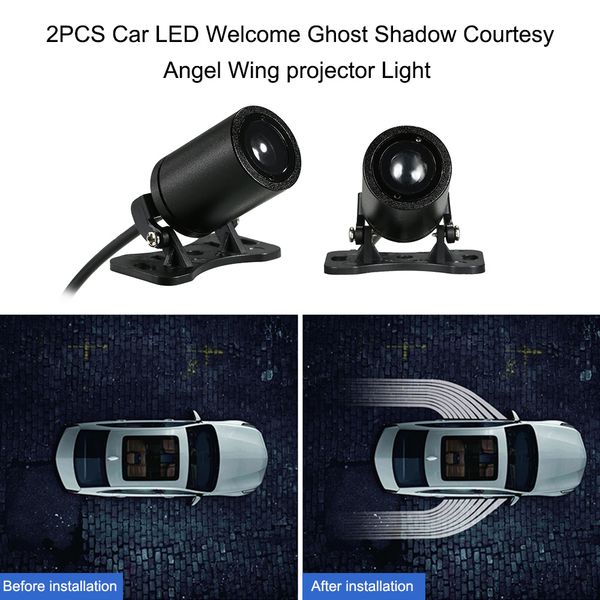 2pcs car led welcome ghost shadow light courtesy lights angel wing projector lamps auto backlight car styling welcome light
2pcs car led welcome ghost shadow light courtesy lights angel wing projector lamps auto backlight car styling welcome light