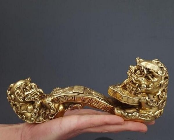 специальная античной pure copper double lion жуй украшение 
специальная античной pure copper double lion жуй украшение