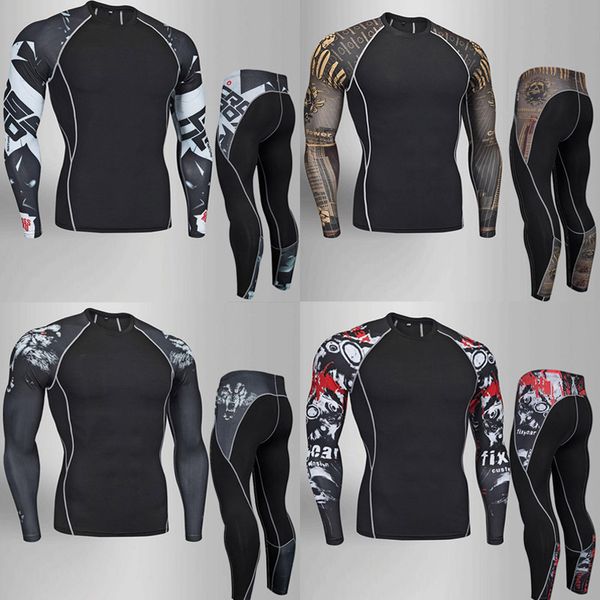 running jerseys 2021 mens compression set tights workout fitness training tracksuit long sleeves shirts sport suit rashgard kit 4xl, Black;blue
running jerseys 2021 mens compression set tights workout fitness training tracksuit long sleeves shirts sport suit rashgard kit 4xl, Black;blue
