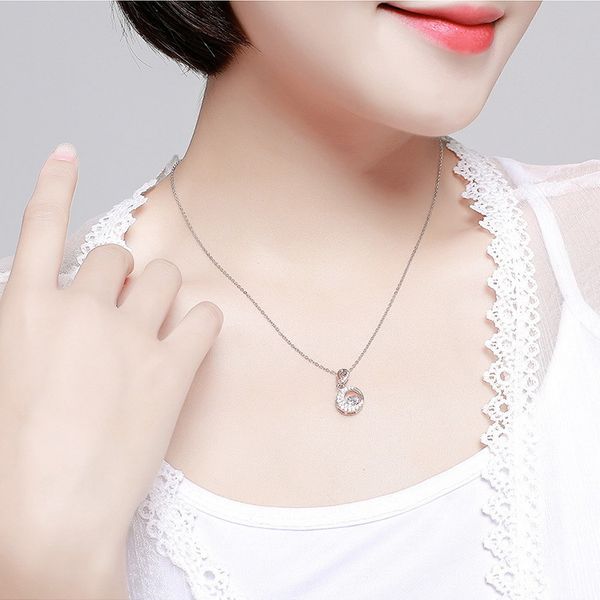 smart micro-studded zircon pendant gold plated flash diamond beating heart necklace women's ornaments, Silver
smart micro-studded zircon pendant gold plated flash diamond beating heart necklace women's ornaments, Silver