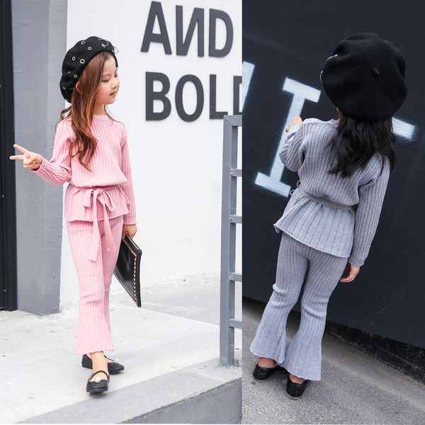 2018 autumn children girl clothes fashion stretch knitted baby girl suits for girls kids causal sweater pants clothing sets, White
2018 autumn children girl clothes fashion stretch knitted baby girl suits for girls kids causal sweater pants clothing sets, White