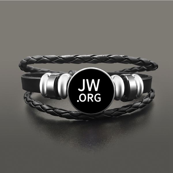 Charm Bracelets JW.ORG Leather Bracelet Jehovah's Witness JW Glass Cabochon Snap Buttons Bracelets For Men Women Christian Jewelry
Charm Bracelets JW.ORG Leather Bracelet Jehovah's Witness JW Glass Cabochon Snap Buttons Bracelets For Men Women Christian Jewelry