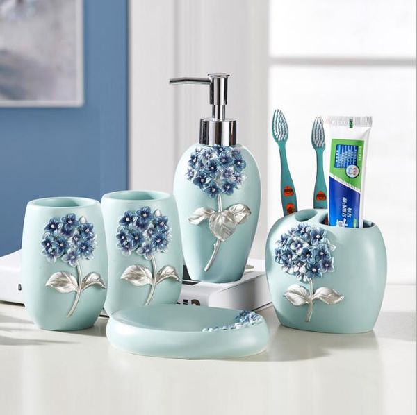 european-style home bathroom wash five-piece creative resin gift l toiletries 0918
european-style home bathroom wash five-piece creative resin gift l toiletries 0918