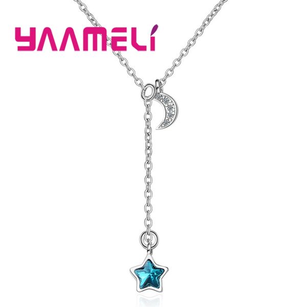 exquisite star moon shape sparking cz stone vintage for sweet girls banquet accessories 925 sterling silver necklace
exquisite star moon shape sparking cz stone vintage for sweet girls banquet accessories 925 sterling silver necklace