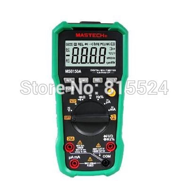 mastech ms8150a professional digital multimeter for electrician multimetro autorange ac/dc v/a res cap fre duty cycle meter
mastech ms8150a professional digital multimeter for electrician multimetro autorange ac/dc v/a res cap fre duty cycle meter