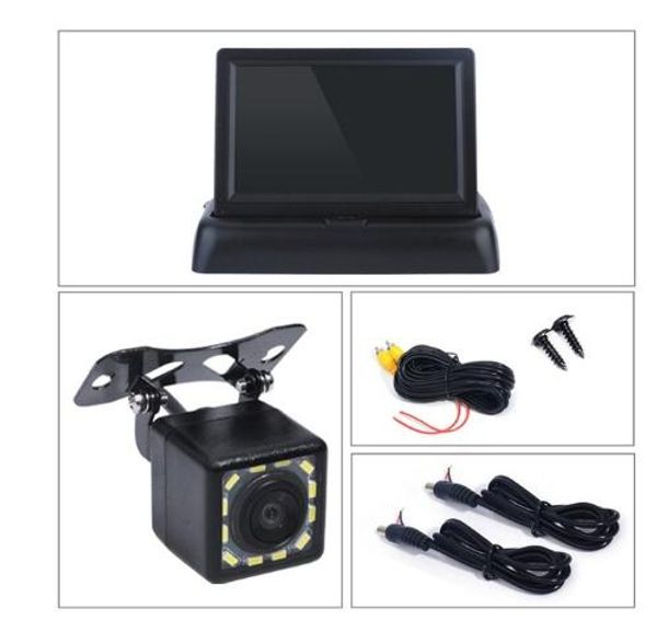 night vison rear view backup camera with 4.3 inch color lcd car video foldable monitor kit auto parking assistance
night vison rear view backup camera with 4.3 inch color lcd car video foldable monitor kit auto parking assistance