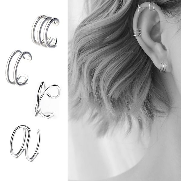 solid 925 sterling silver ear cuff earrings simple non-pierced ear cuffs clip on earrings for women girls
solid 925 sterling silver ear cuff earrings simple non-pierced ear cuffs clip on earrings for women girls