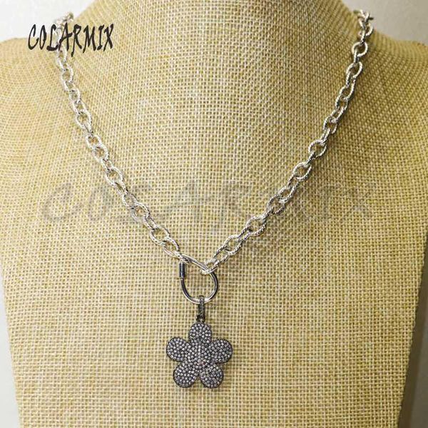 3strands цветы подвески ожерелье древних серебряных ожерелий большого звено цепь модных аксессуаров для женщин 50398, Silver
3strands цветы подвески ожерелье древних серебряных ожерелий большого звено цепь модных аксессуаров для женщин 50398, Silver