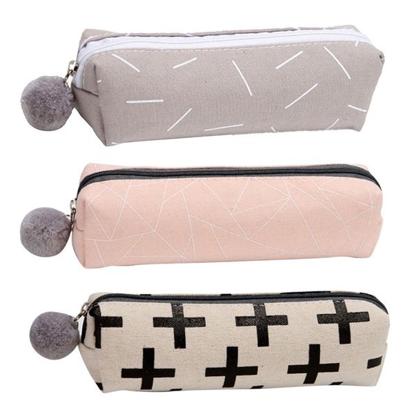 plush ball pencil case for girls cute canvas cosmetic bag pen bag stationery pouch box kids gift office supplies
plush ball pencil case for girls cute canvas cosmetic bag pen bag stationery pouch box kids gift office supplies