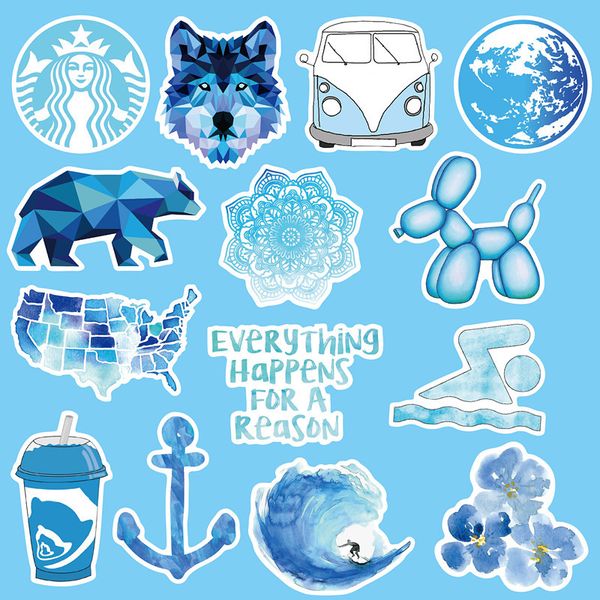 50pcs blue fresh vsco cute lovely all blue stickers pack car bike luggage sticker lapskateboard motor water bottle decal
50pcs blue fresh vsco cute lovely all blue stickers pack car bike luggage sticker lapskateboard motor water bottle decal
