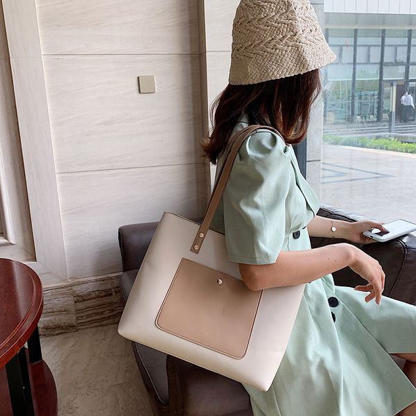 2020 new women's simple fashion ladies shoulder bag korean casual ladies tote bag 
2020 new women's simple fashion ladies shoulder bag korean casual ladies tote bag