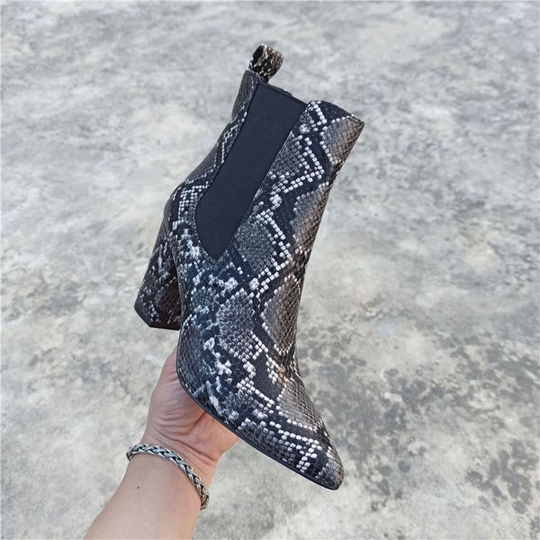 pointy boot snake print lady boots women's rubber shoes rain booties woman 2019 high heels pointe ladies large size stiletto, Black
pointy boot snake print lady boots women's rubber shoes rain booties woman 2019 high heels pointe ladies large size stiletto, Black