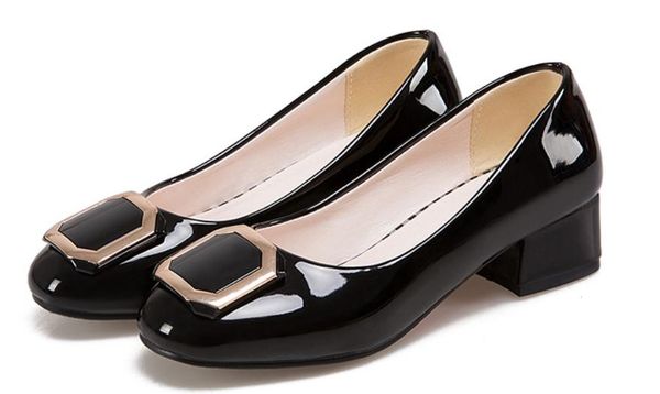 send 2018 spring and autumn new style coarse heel middle heel women's shoes@01, Black
send 2018 spring and autumn new style coarse heel middle heel women's shoes@01, Black