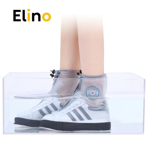 elino pvc fashion waterproof rain shoe cover for men women shoes protective reusable boot covers overshoes boots accessories, White;pink
elino pvc fashion waterproof rain shoe cover for men women shoes protective reusable boot covers overshoes boots accessories, White;pink