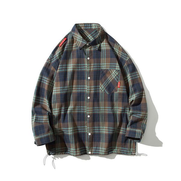 men plaid shirt camisas social autumn men fashion plaid long-sleeved shirt button down casual check camiseta masculina, White;black
men plaid shirt camisas social autumn men fashion plaid long-sleeved shirt button down casual check camiseta masculina, White;black