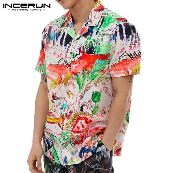 incerun 2020 printed men casual shirt short sleeve loose summer vacation chic lapel streetwear mens hawaiian shirts camisa s-5xl, White;black
incerun 2020 printed men casual shirt short sleeve loose summer vacation chic lapel streetwear mens hawaiian shirts camisa s-5xl, White;black
