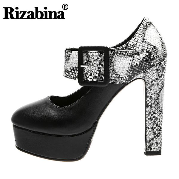 rizabina женщины насосы обувь мода платформа толстые высокие каблуки обуви женщины новые пряжка змейки печати натуральной кожи обувь размер, Black
rizabina женщины насосы обувь мода платформа толстые высокие каблуки обуви женщины новые пряжка змейки печати натуральной кожи обувь размер, Black