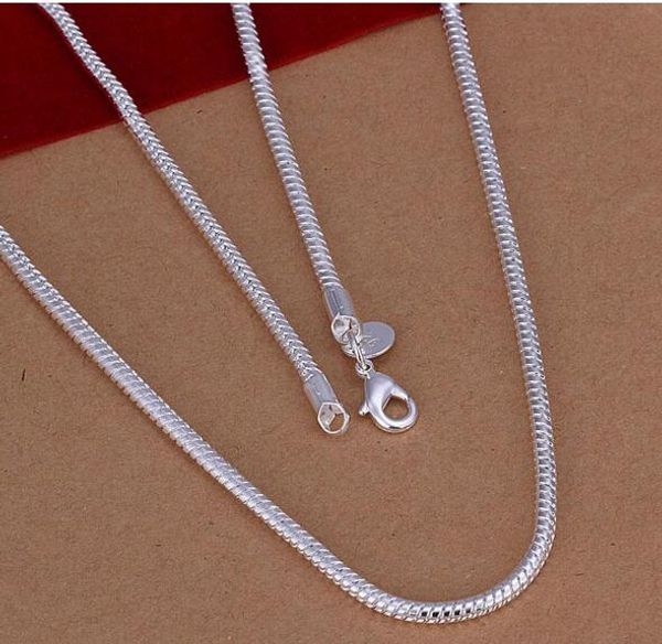 925 sterling silver necklace fashion 3mm snake chain silver jewelry necklace pendant smtn
925 sterling silver necklace fashion 3mm snake chain silver jewelry necklace pendant smtn