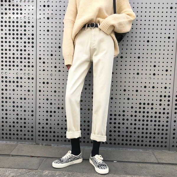 2020 spring vintage white wide jeans women ankle trousers high waist mom jeans korean boyfriends straight denim pants clothes, Blue
2020 spring vintage white wide jeans women ankle trousers high waist mom jeans korean boyfriends straight denim pants clothes, Blue