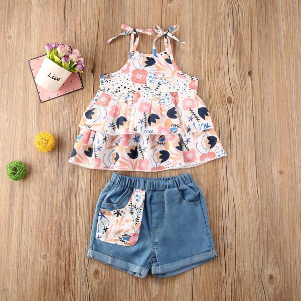 новорожденных малышей baby girl мультфильм цветок tops жилет + шорты лето повседневная одежда set, White
новорожденных малышей baby girl мультфильм цветок tops жилет + шорты лето повседневная одежда set, White