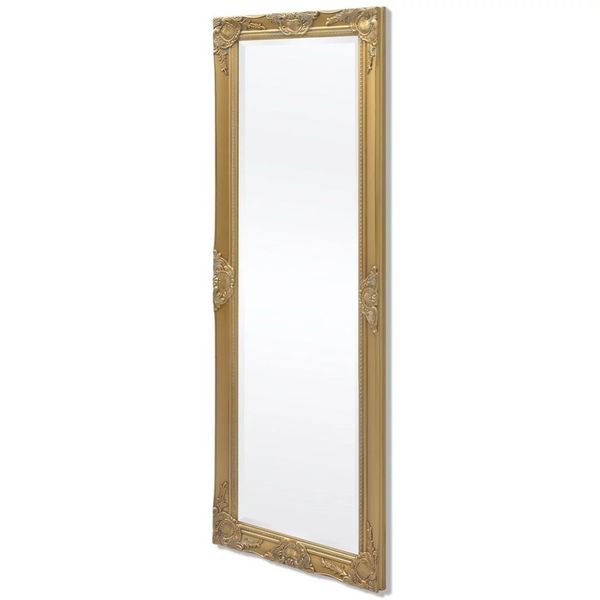 wall mirror baroque style 140x50 cm gold garden sets