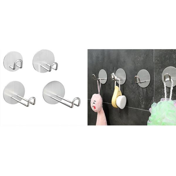 self adhesive clothes towel hooks stainless steel hook kitchen storage hook bathroom towel door #es
self adhesive clothes towel hooks stainless steel hook kitchen storage hook bathroom towel door #es