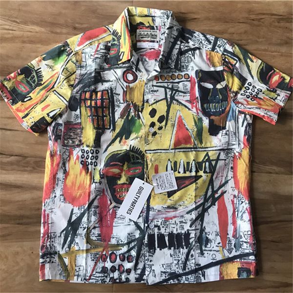 streetwear graffiti shirt men women fashion tees graffiti shirts, White;black