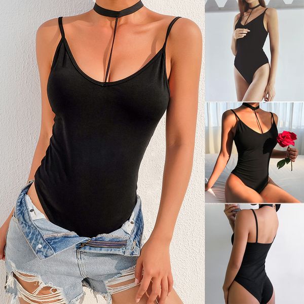 2019 summer fashion women elegant vintage solid sleeveless halter casual camis sling crop jumpsuits vestidos robe femme, Black;white
2019 summer fashion women elegant vintage solid sleeveless halter casual camis sling crop jumpsuits vestidos robe femme, Black;white