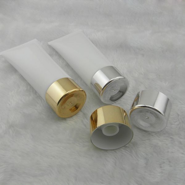 50pcs 100 ml white tube / gold silver screw cap / tube lotion cream bottle / pe plastic cosmetic packaging empty bottles
50pcs 100 ml white tube / gold silver screw cap / tube lotion cream bottle / pe plastic cosmetic packaging empty bottles