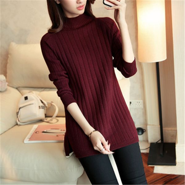 2019 korean women's sweaters new half-high collar pullover sweater women's autumn and winter loose bottoming shirt mid-length, White;black
2019 korean women's sweaters new half-high collar pullover sweater women's autumn and winter loose bottoming shirt mid-length, White;black