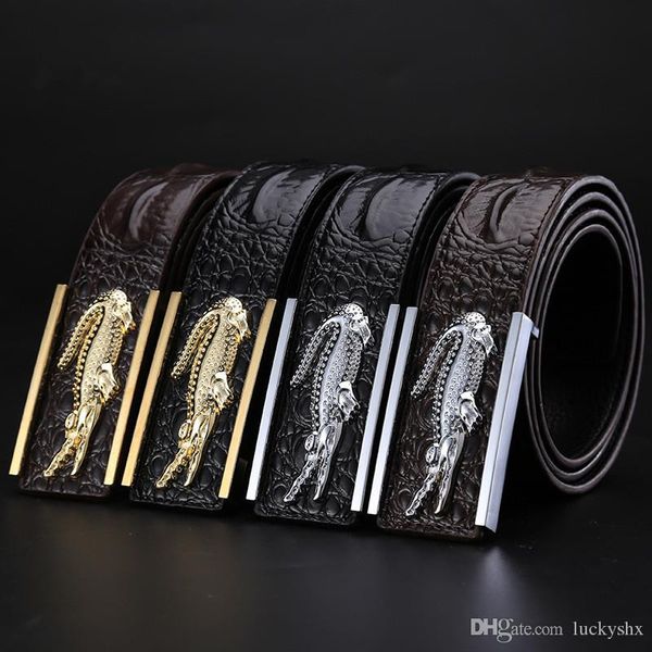 designers genuine leather mens belt smoothing luxury strap male cinturones hombre cinto crocodile pattern buckle belt, Black;brown
designers genuine leather mens belt smoothing luxury strap male cinturones hombre cinto crocodile pattern buckle belt, Black;brown