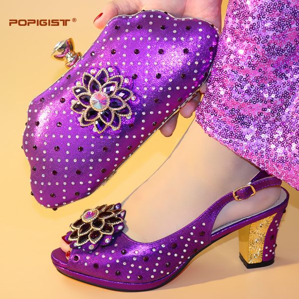 fashion purple color summer decorated with rhinestone comfortable heels shoes and bag italian shoes and matching bag set, Black;white
fashion purple color summer decorated with rhinestone comfortable heels shoes and bag italian shoes and matching bag set, Black;white