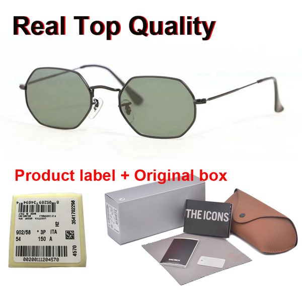 excellent quality octagonal sunglasses for men women brand designer metal frame glass lens retro sun glasses with retail box and label, White;black
excellent quality octagonal sunglasses for men women brand designer metal frame glass lens retro sun glasses with retail box and label, White;black